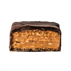 Texture de la barre protéinée bio vegan cacahuète Pulse – peanut butter