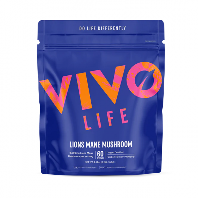 Hericium erinaceus 8:1 – 60 doses – Corps fructifère – Bien-être cognitif et digestif – Sans additif – Végan – Vivo Life