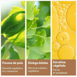 Sérum cheveux bio Miyé à base de kératine végétale et pousse de pois.
