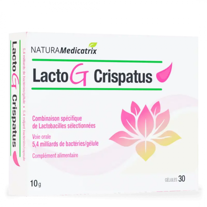 LactoG Crispatus NATURAMedicatrix – boîte de 30 gélules