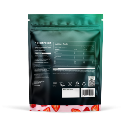 Sachet Vivo Life Perform Protein Milkshake Fraise 936 g, protéine végétale complète vegan avec BCAA