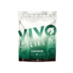 Sachet Vivo Life Clean Protein Brownie au Chocolat 900 g, protéine végétale complète vegan, sans gluten et sans lactose.