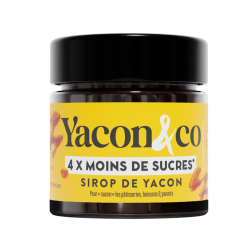 Sirop de Yacon Bio 220g - Yacon & Co. Alternative naturelle au sucre, riche en fibres prébiotiques (FOS).