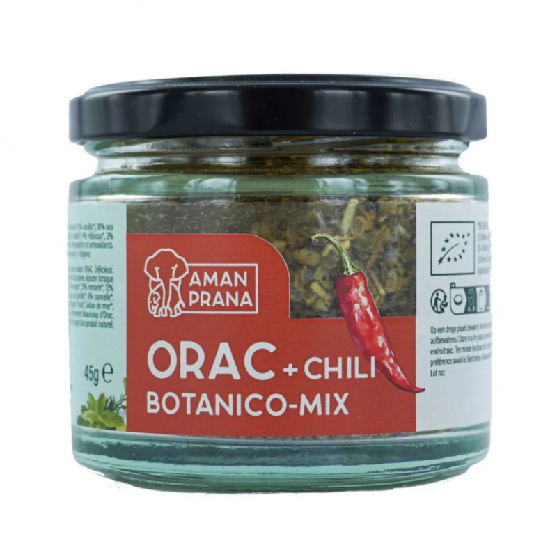 ORAC + Chili Botanico Mix bio Amanprana – mélange d’herbes et d’épices piquant 45 g