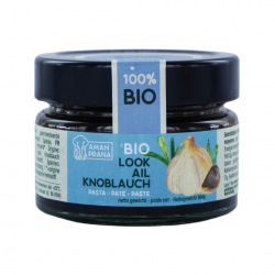 Pâte d’ail noir bio Amanprana 100 g, purée 100 % ail fermenté