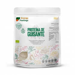Sachet Energy Feelings Protéine de Pois Bio Vanille 1 kg, poudre protéinée végétale issue de pois biologiques.