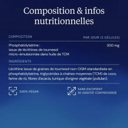 Dynveo Phosphatidylsérine végétale, composition et infos nutritionnelles