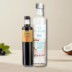 Huile TCM C8 bio et vinaigre balsamique de Modène IGP bio Demeter Guerzoni