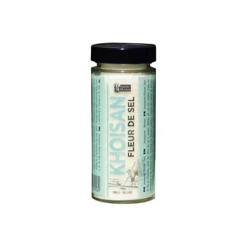 Fleur de sel Khoisan bio 300g – Amanprana – cristaux rares, récoltés à la main en Afrique du Sud